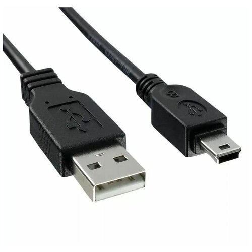 Кабель USB - miniUSB, 1м, Ritmix Black (RCC-100) кабель питания для скрытого подключения ibox 24h parking monitoring cord dc3 5 r1 для комбо устройств радар детекторов и видеорегистраторов