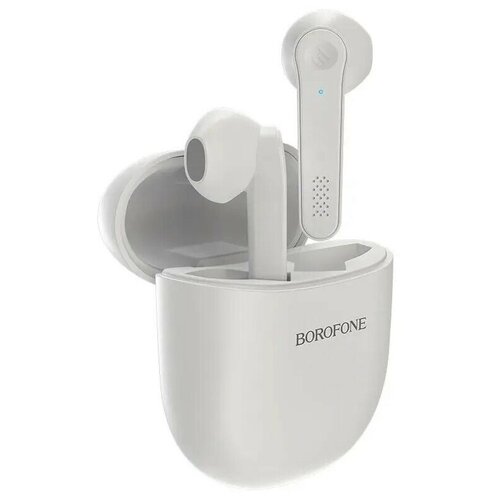 Беспроводные наушники Bluetooth Borofone BE49 ( TWS, вкладыши ) Белый наушники беспроводные вкладыши hiper tws bluetooth наушники белый