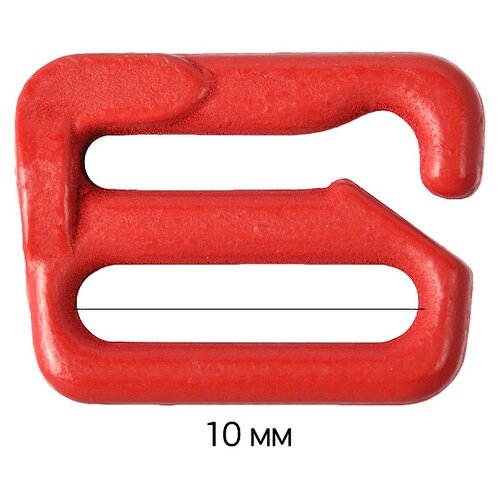 Крючок для бюстгальтера, 9,9 мм, цвет: 100 красный, 50 штук, арт. ARTA. F.2890 (количество товаров в комплекте: 50)