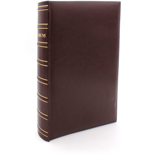 Фотоальбом Mira на 300 фото 10х15 см, книжный переплёт с кармашками, серия FMA тип PBBM300 цвет 303, коричневый