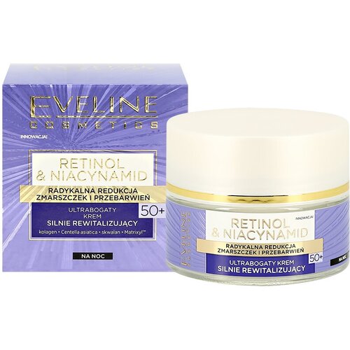 Крем для лица EVELINE RETINOL & NIACYNAMID ночной с ретинолом и ниацинамидом 50+ (антивозрастной) 50 мл