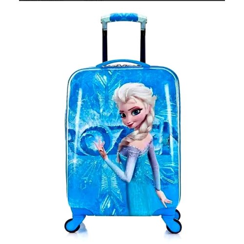 Умный чемодан  Impreza, ABS-пластик, ручная кладь, 34х55х23 см, 3 кг, водонепроницаемый, телескопическая ручка, голубой