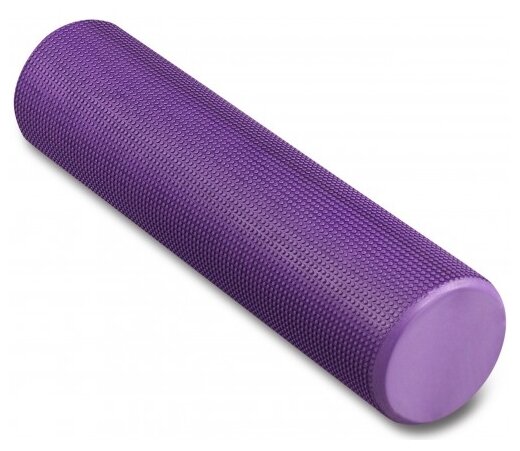 Ролик массажный для йоги INDIGO Foam roll IN022 Фиолетовый 60*15 см