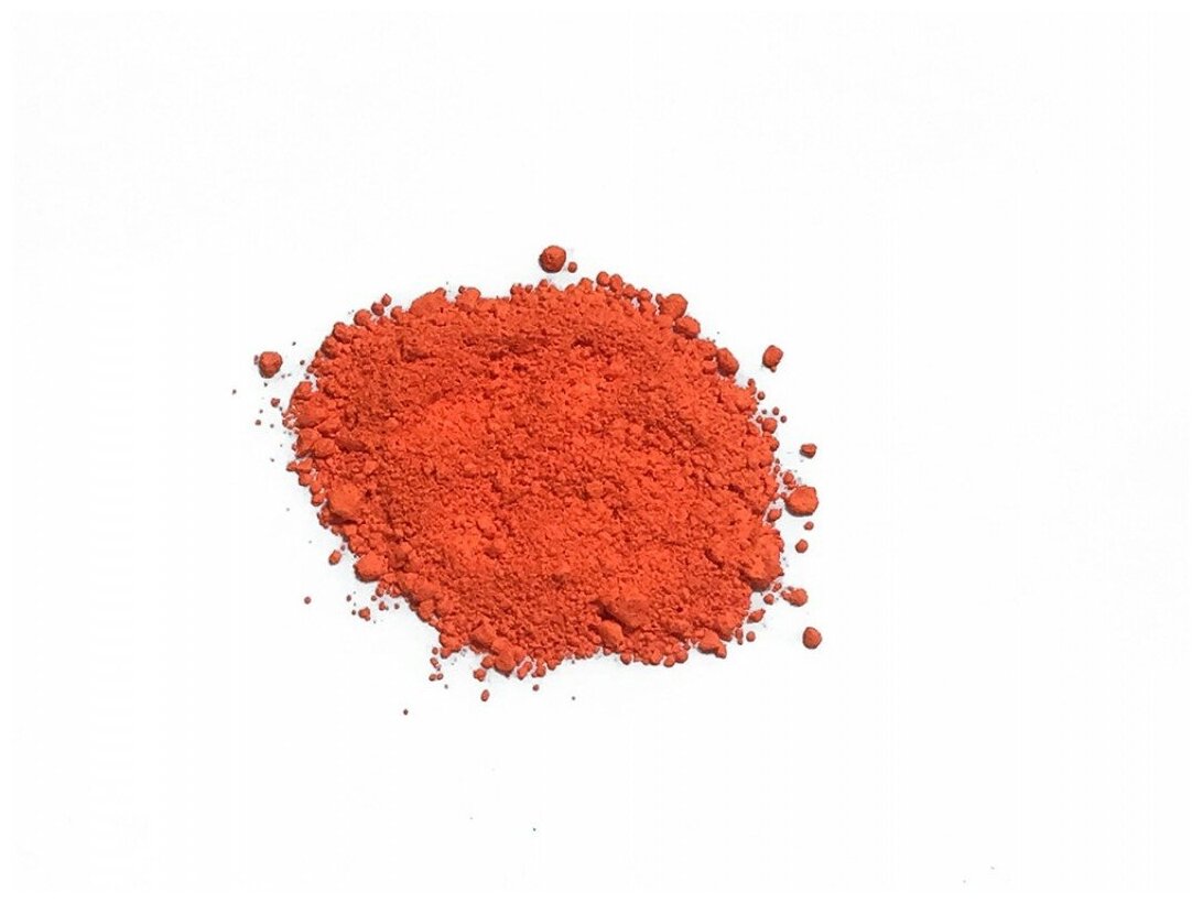 Пигмент красно-оранжевый железооксидный для ЛКМ, гипса, бетона 1000гр. - фотография № 6