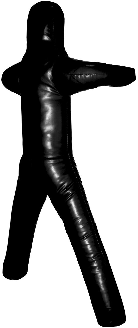 Манекен борцовский 2-у ногий тент черный - Puncher - Черный - 120 см