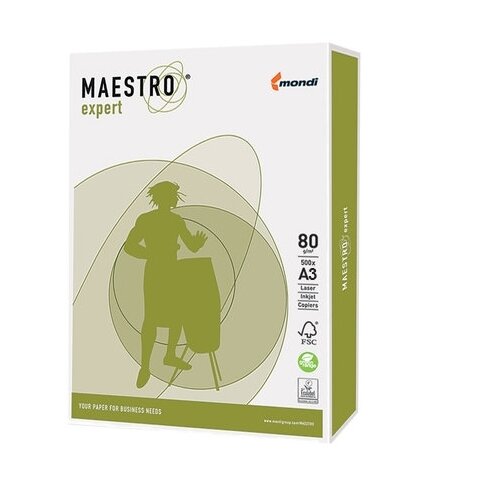 Бумага Maestro A3 EXPERT 80 г/м², 500 л, белый