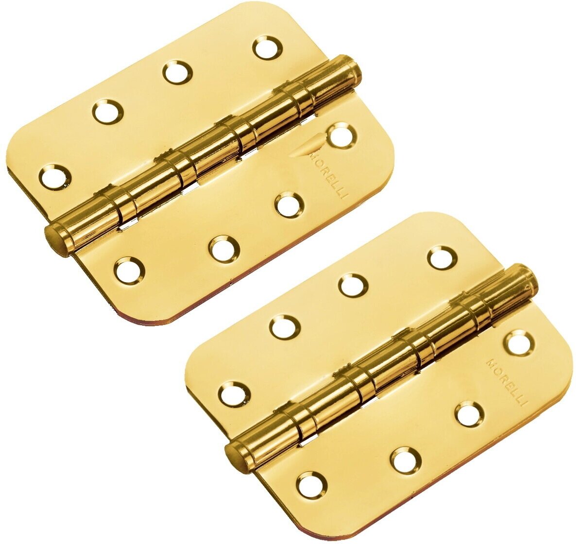 фото Петля Morelli стальная универсальная скругленная MS-C 100X70X2.5-4BB