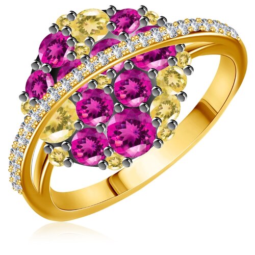 фото Бронницкий ювелир кольцо из желтого золота юаr13299rho, размер 17