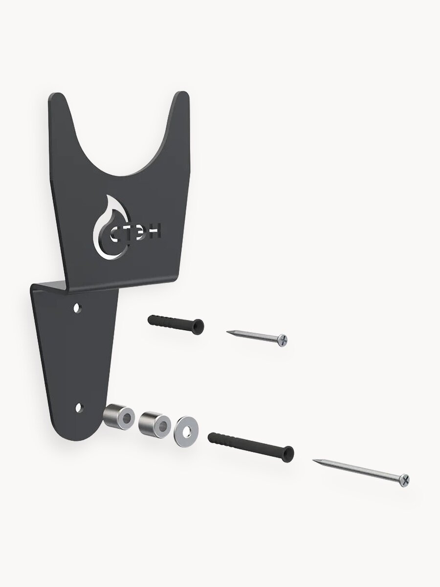 Органайзер стэн для болгарки до 150 мм, с местом для дисков, металлический, черный