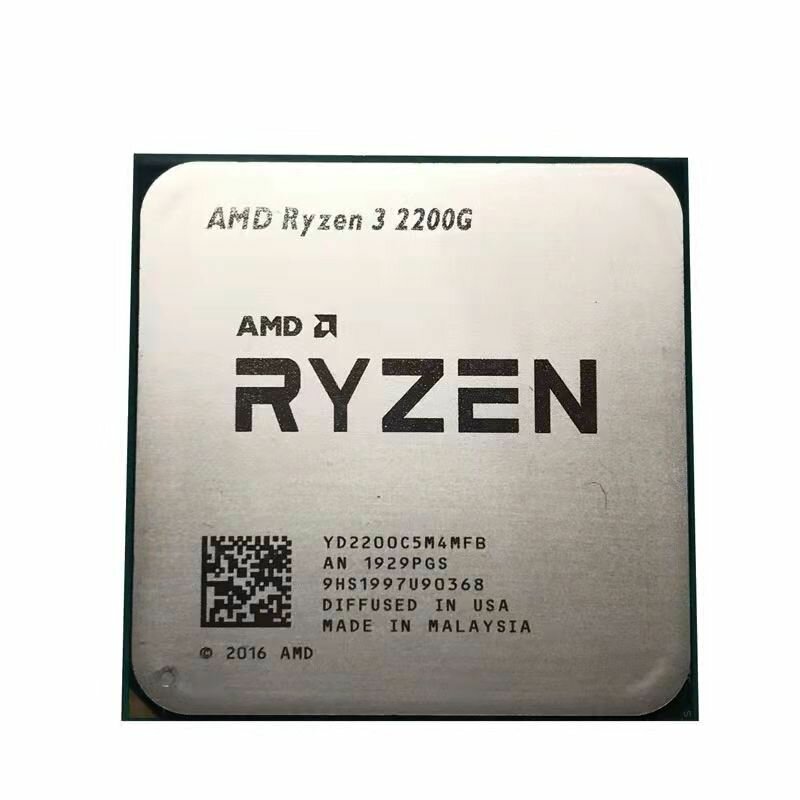 Процессор, AMD Ryzen 3 PRO 2200G, 4 ядра, 4 потока, 3,5 ГГц, 65 Вт, в штучной упаковке