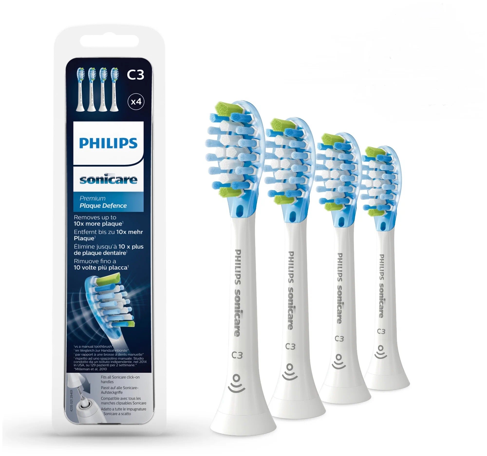 Набор насадок Philips Sonicare HX9044/33, HX9044/17 для ирригатора, белый, 4 шт.