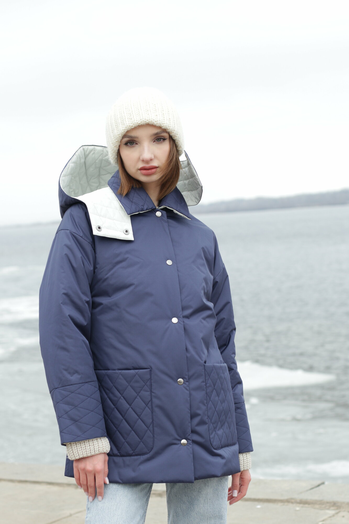 Куртка-рубашка синий 