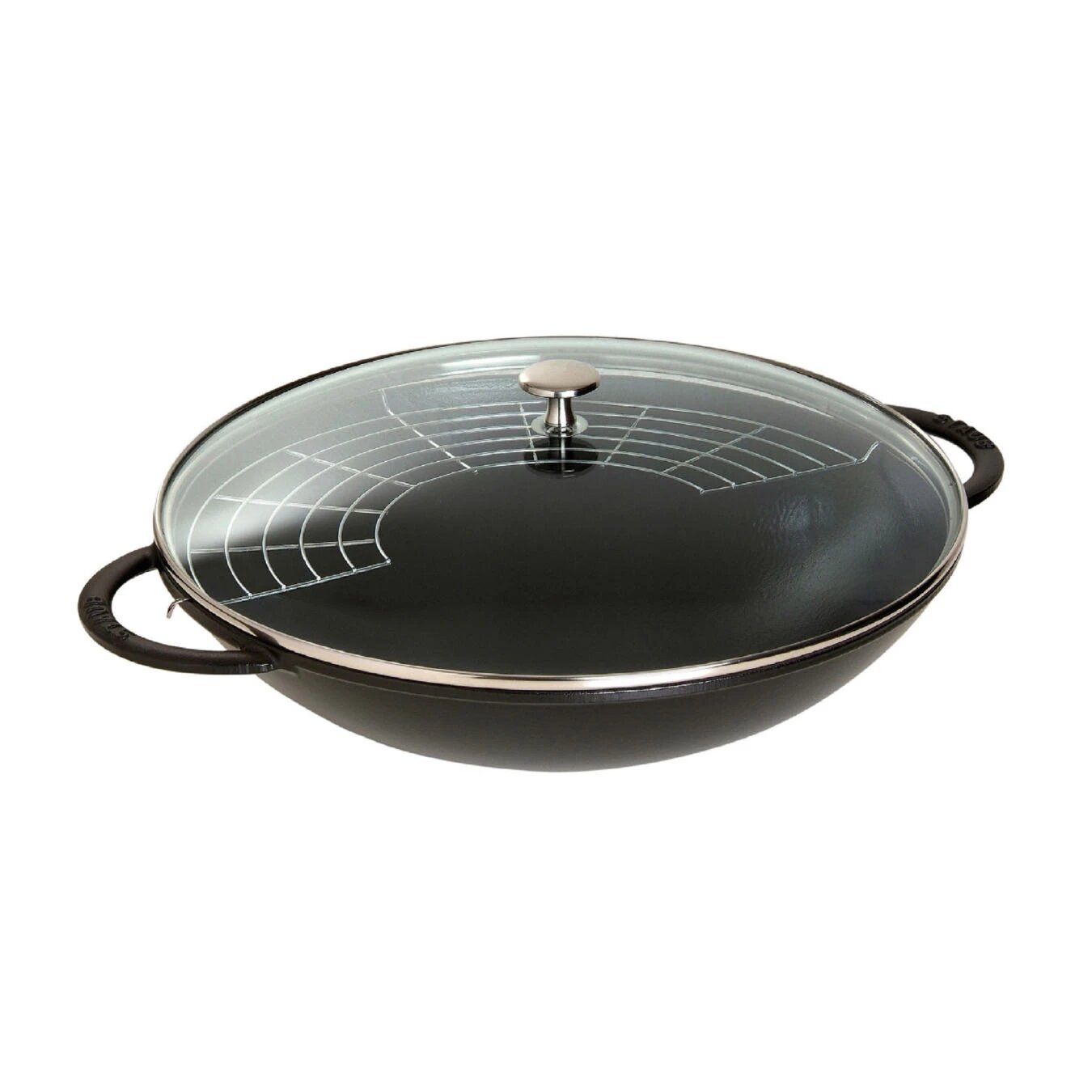 Сковорода ВОК Staub с крышкой, черный, 37 см, 5, 7 л