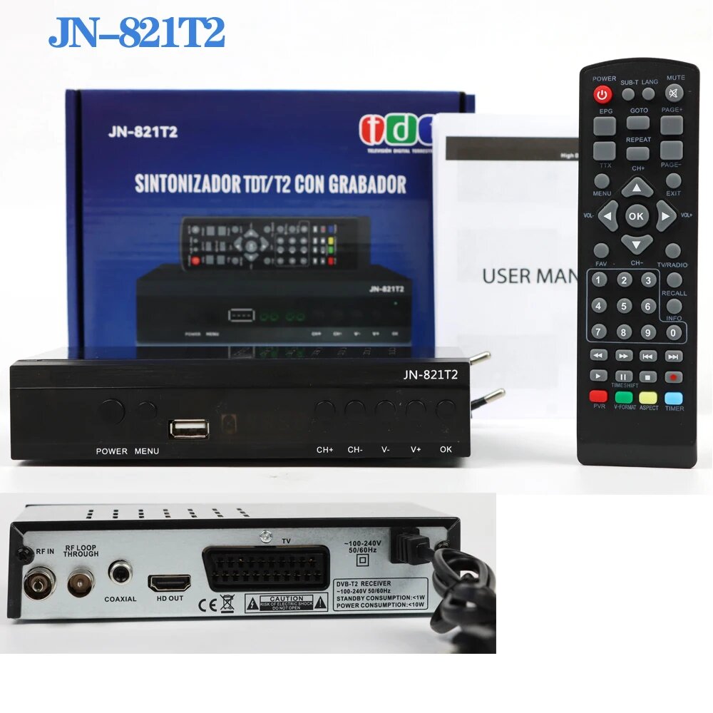 H265 AC3 Hevc Dvb T2 декодер приема ТВ с Dolby ac3 Hevc 10Bit H265, JN821T2