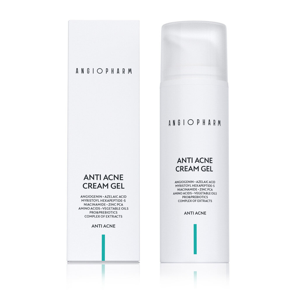 Крем-гель для проблемной кожи лица Angiopharm Anti Acne Cream Gel 50мл