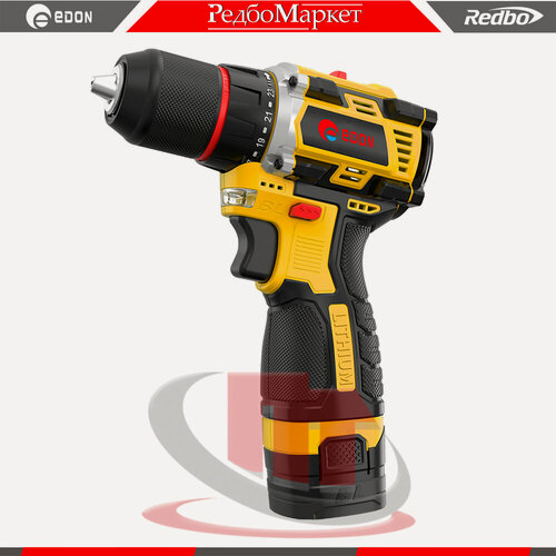 Изображение товара Дрель-шуруповерт аккумуляторная Edon AD-16BL бесщеточная