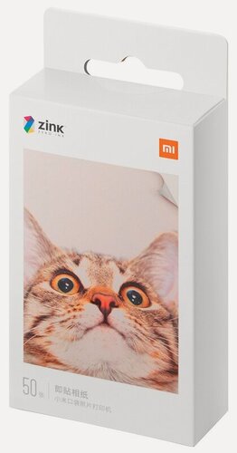 Изображение товара Фотобумага Xiaomi 50 шт. для карманного фотопринтера моментальной печати с телефона Mi Portable Photo Printer Paper