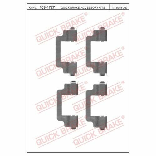 Комплект монтажный тормозных колодок Quick Brake 1091727 для Land Rover Discovery I, III, IV, Range Rover Sport