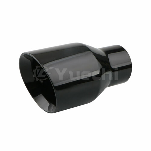 Насадка на выхлопную трубу Yuechi: двухслойный черный аксессуар для экстерьера автомобиля арт. YC-WH0075