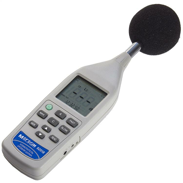 Чувствительный шумомер мегеон 92018