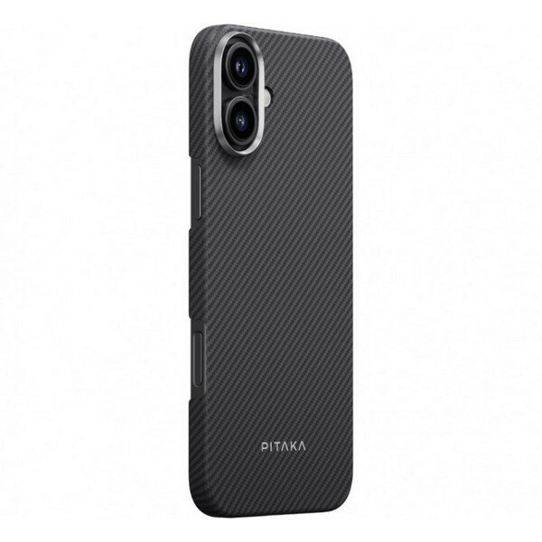 Чехол Pitaka Ultra-Slim Case для iPhone 16 (KI1601A) Black/Grey (Twill) — фото 1