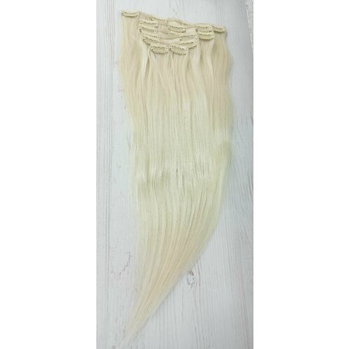 Натуральные волосы на заколках, длина 50 см, 100 г, №60