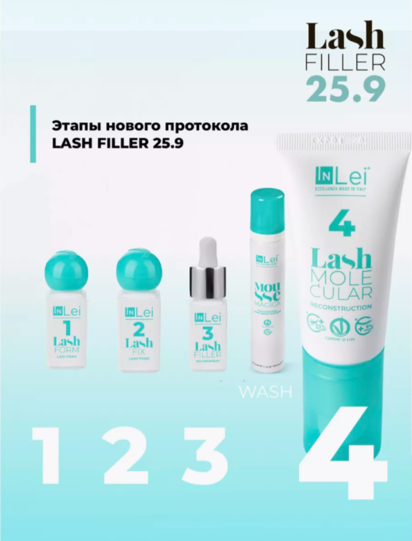 InLei® Перманентный состав для ресниц «Form 1». Объем: 1,2 мл — фото 1
