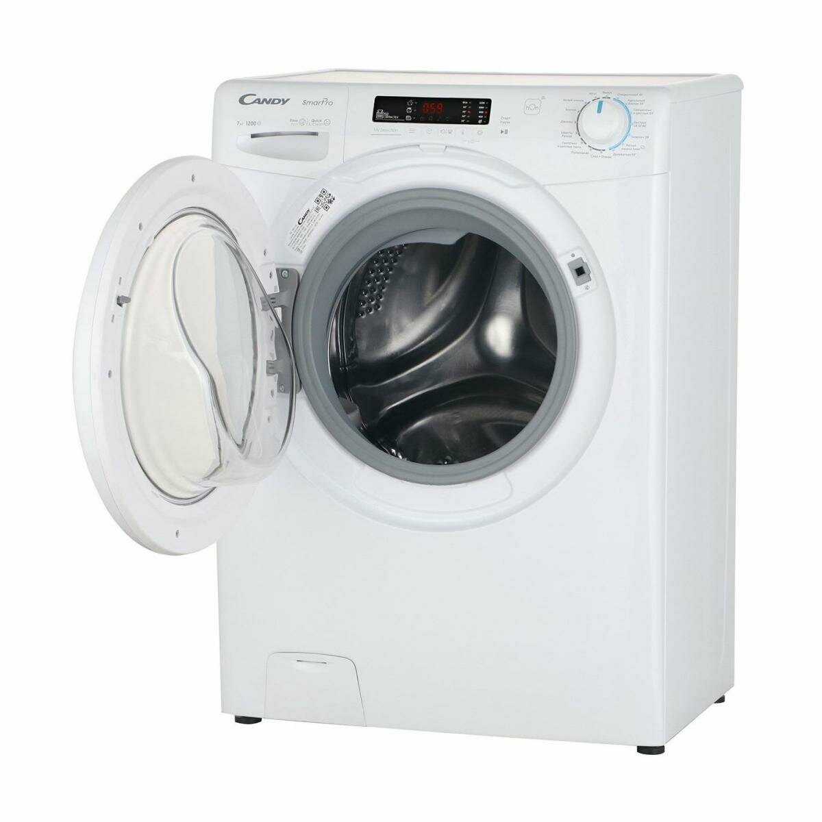 Стиральная машина Candy CSH41273DW, 7кг, 1200об/мин, управление со смартфона, цифровая индикация — фото 1