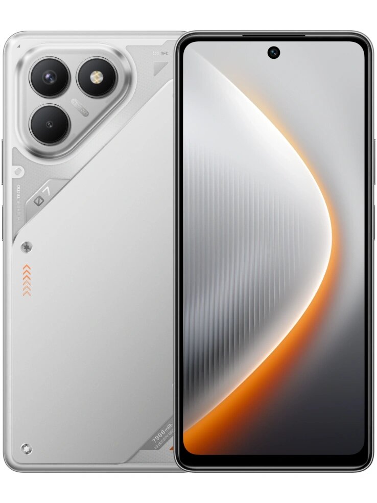 Смартфон Tecno POVA 7 Neo 8ГБ/128ГБ, серебристый (lj6 128+8 magic silver)