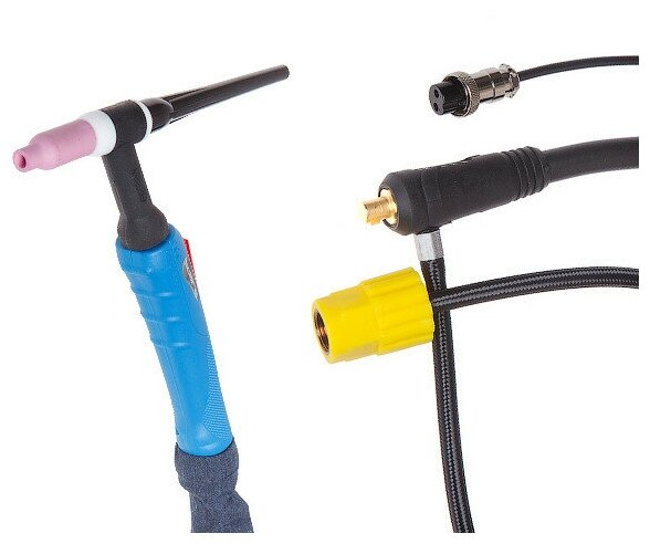 Горелка сварочная TIG WGT-26 (4м 250А разъем 10-25) SOLARIS (WGT-26425)