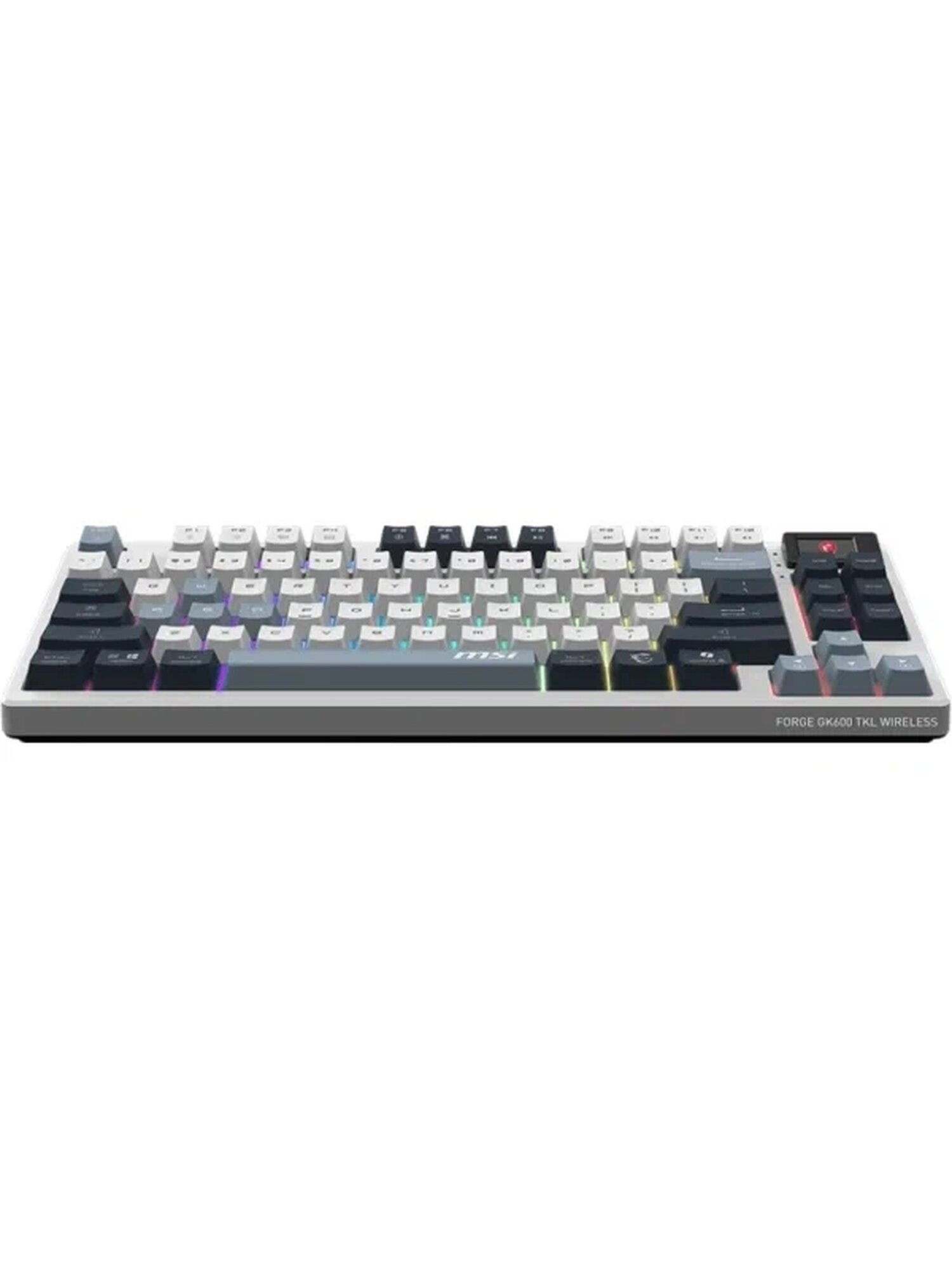 Клавиатура MSI Forge GK600, русские и английские буквы, белый (s11-43rup01-hh9)