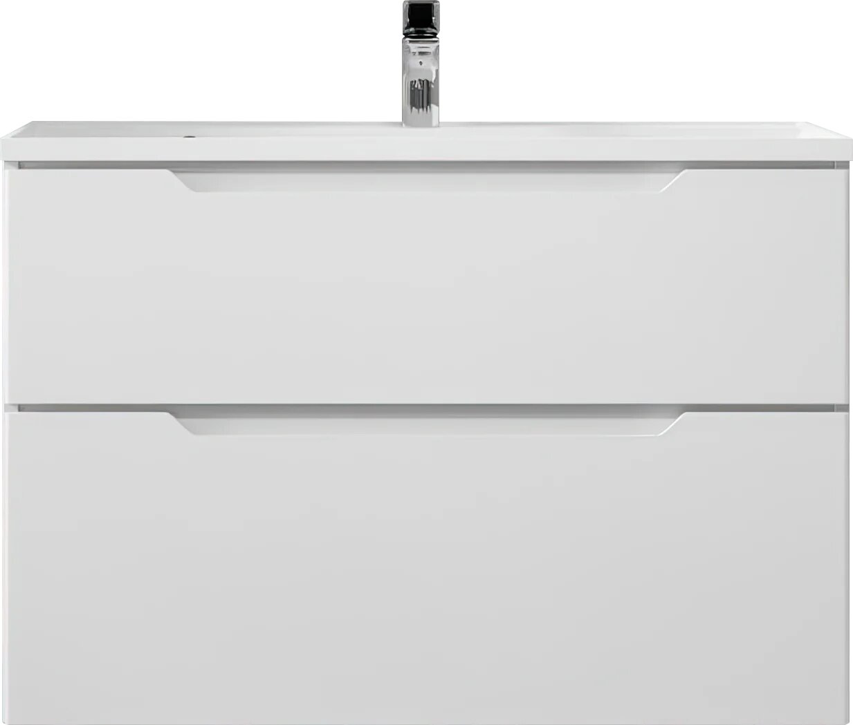 Тумба с раковиной Raval Wector 90 подвесная белая