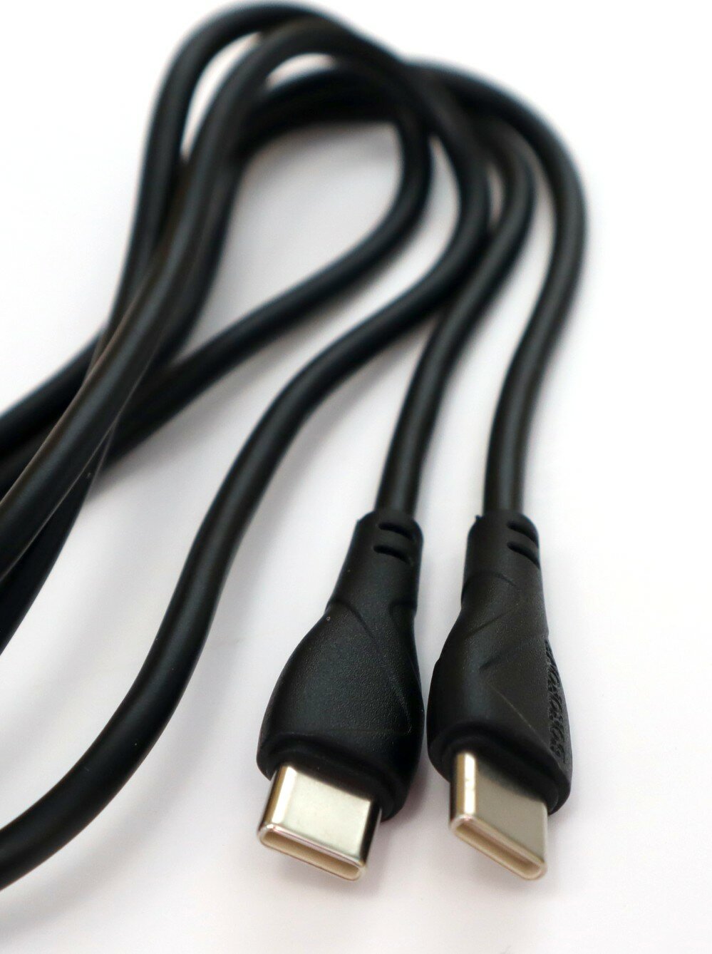 Кабель Type-C - Type-C (Cm-Cm), 3A, 60W, 1 м, Borofone BX121 чёрный — фото 1