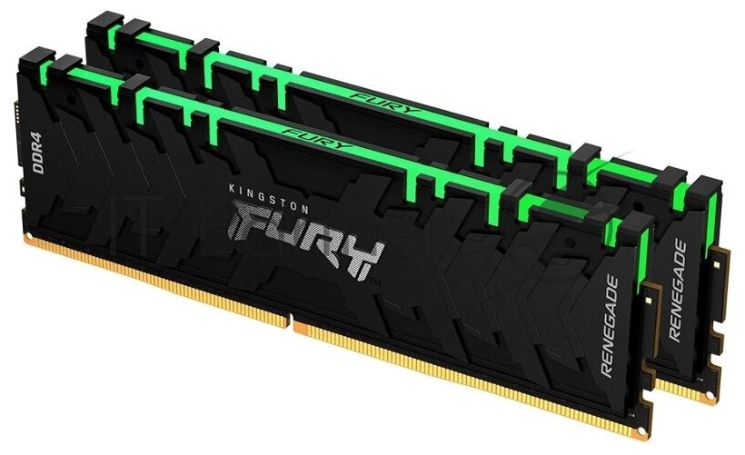 Память оперативная Kingston 32GB 3200MHz DDR4 CL16 DIMM (Kit of 2) 1Gx8 FURY Renegade RGB