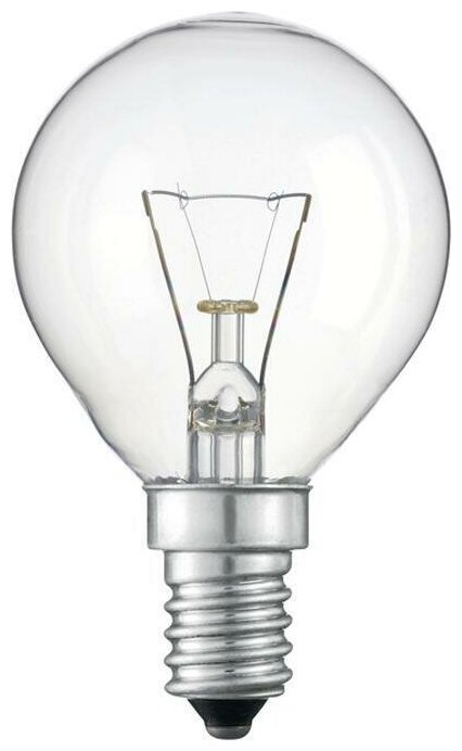 Лампа Philips Р 45 40W 230V Cl E14 (Шар) Philips арт. Р4540WCLE14 - фотография № 1