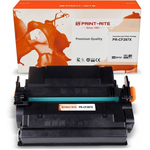 Картридж лазерный Print-Rite TFH098BPU1J PR-CF287X CF287X черный (18000стр.) для HP LJ M506dn/ M506n картридж nv print cf287x для hp 18000 стр черный