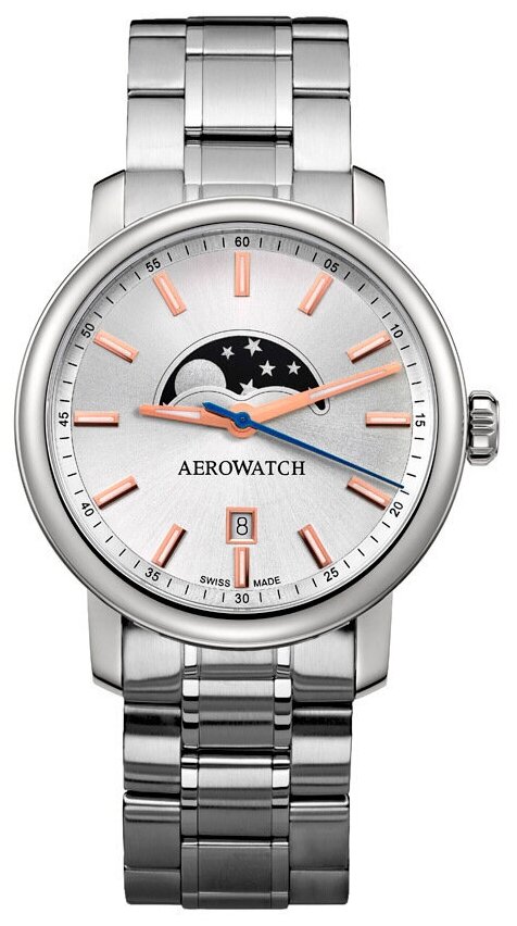 Наручные часы AEROWATCH Renaissance 08937 AA01 M, серебряный