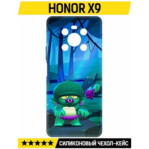 Чехол-накладка Krutoff Soft Case Brawl Stars - Болотный Джин для Honor X9 черный