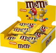 M&M's драже с арахисом и молочным шоколадом, 45 г, картонная коробка, 32 уп.