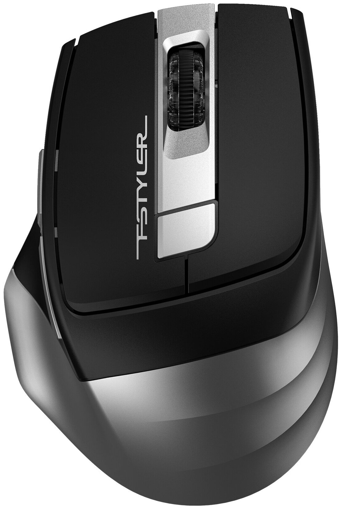 Мышь беспроводная A4Tech Fstyler FB35 , серый , оптическая, 2000dpi, BT/Radio, USB, 6 кнопок