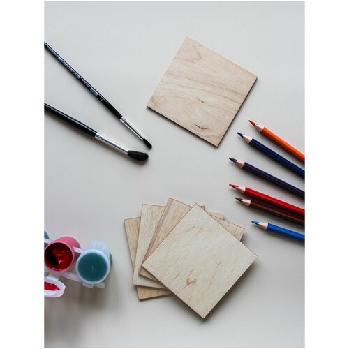 Деревянная заготовка для творчества, квадрат