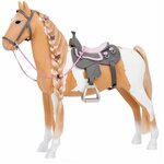 Лошадь 50 см Our generation породы Паломино с аксессуарами - изображение