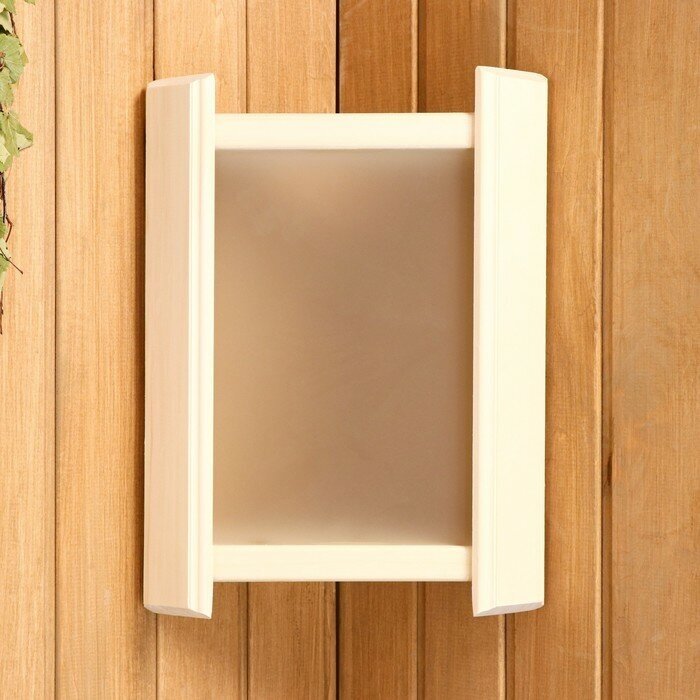 Добропаровъ Абажур деревянный, белое стекло
