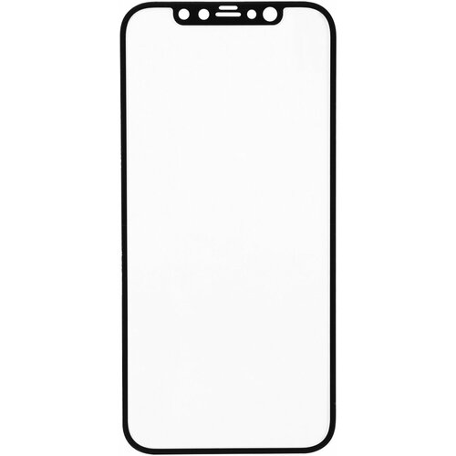 Защитное стекло для смартфона Apple iPhone 12, 12 Pro 9H/Защита от царапин/Олеофобное покрытие/Без пузырей/Экран накладка прозрачная, с черной рамкой