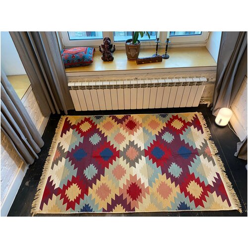 Ковер турецкий, килим, безворсовый, двусторонний, 120х180 см