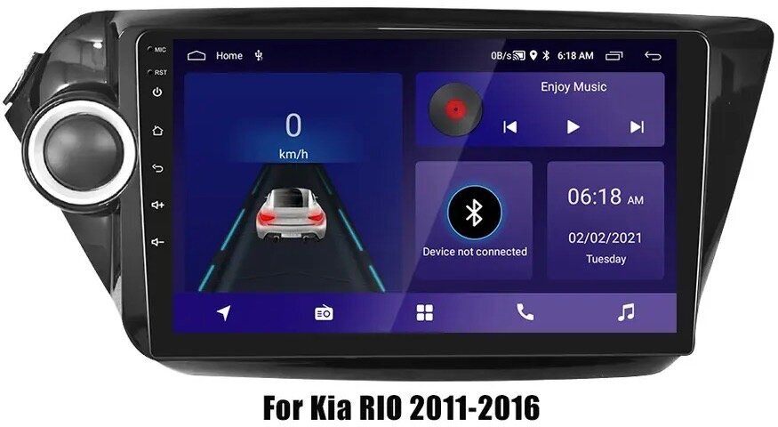 Автомагнитола на Android Oriauto для Kia RIO 2011-2016