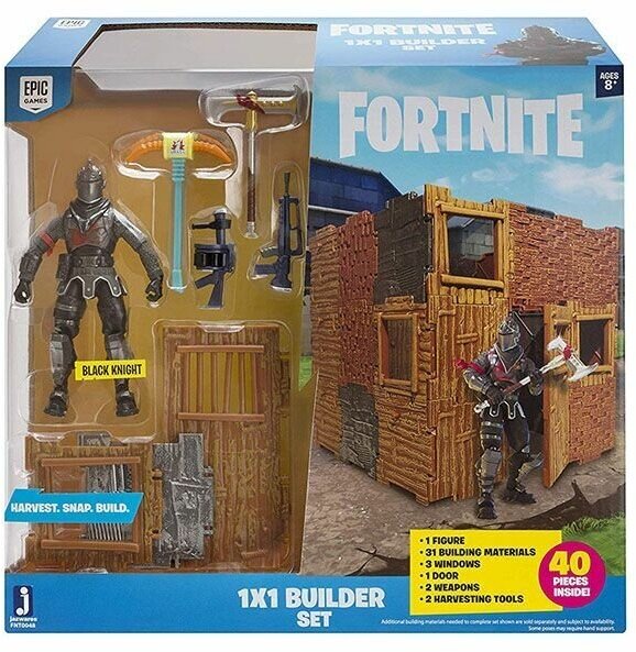 Игровой набор Fortnite - фигурка Black Knight с аксессуарами 1x1 Builder