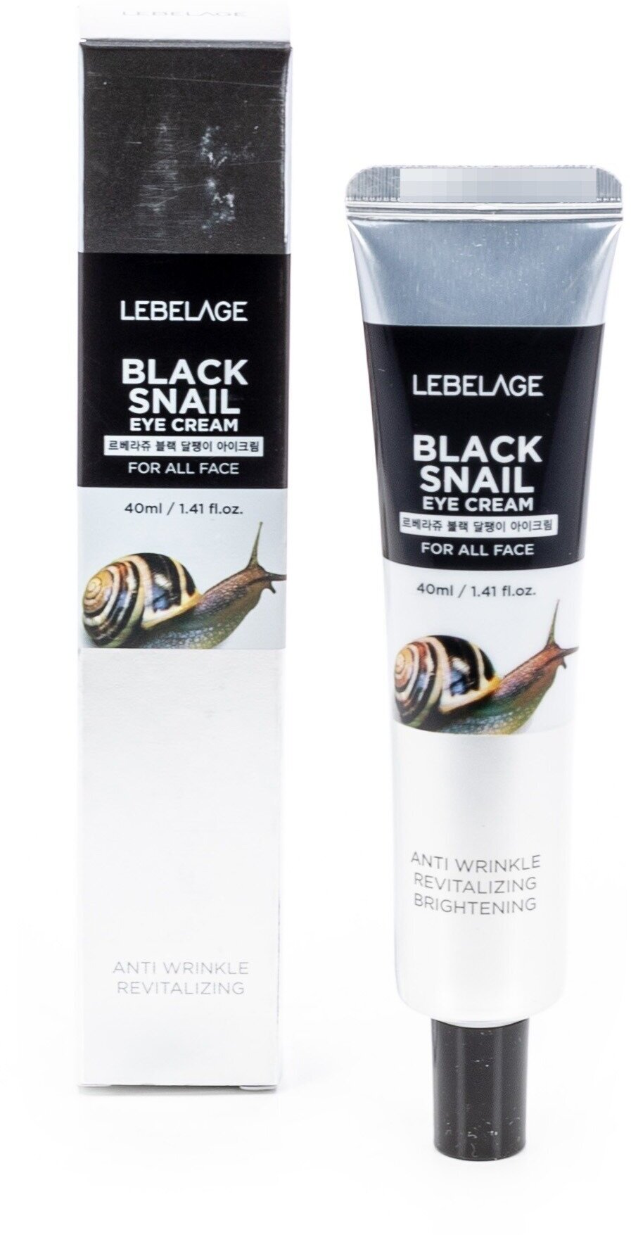 Крем для области вокруг глаз Lebelage Black Snail с муцином черной улитки 40мл Mido Cosmetics - фото №20