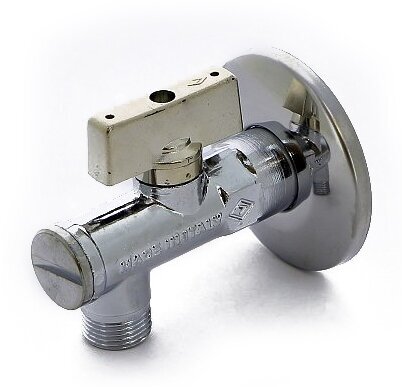 фото Шаровой кран с фильтром и розеткой для смесителя 1/2"НР-3/8"НР, угловой, серия Minnesota 871, Bugatti 08710004
