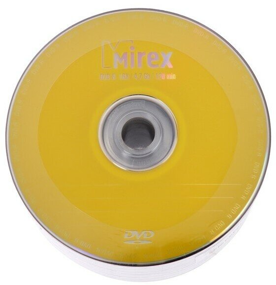 Диск DVD-R Mirex 50, 16х, 4.7 Гб, 1 шт